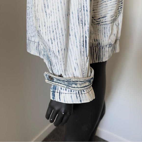 ☁️ VTG Acid Wash Zip Jacket – Size L, 100% Cotton | S.B.II by Bitterman - Picture 7 of 12